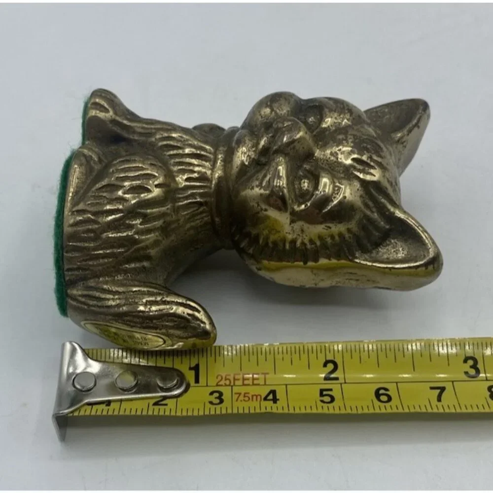 Vintage brass cat